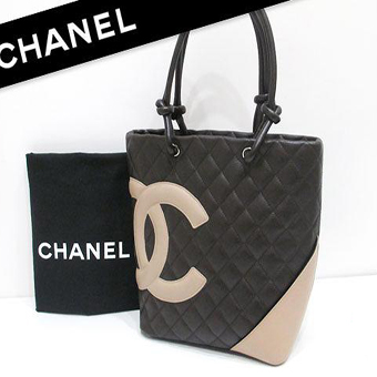 CHANEL シャネル カンボンライン コピー CH-BAG101  ミディアム ココマーク Bランク カーフレザー ブラウン ベージュ オレンジ